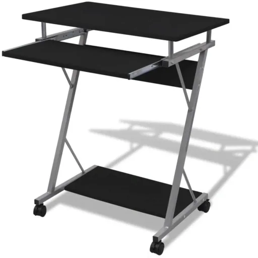 Student computer desk 60 x 40 x 75 cm (black)