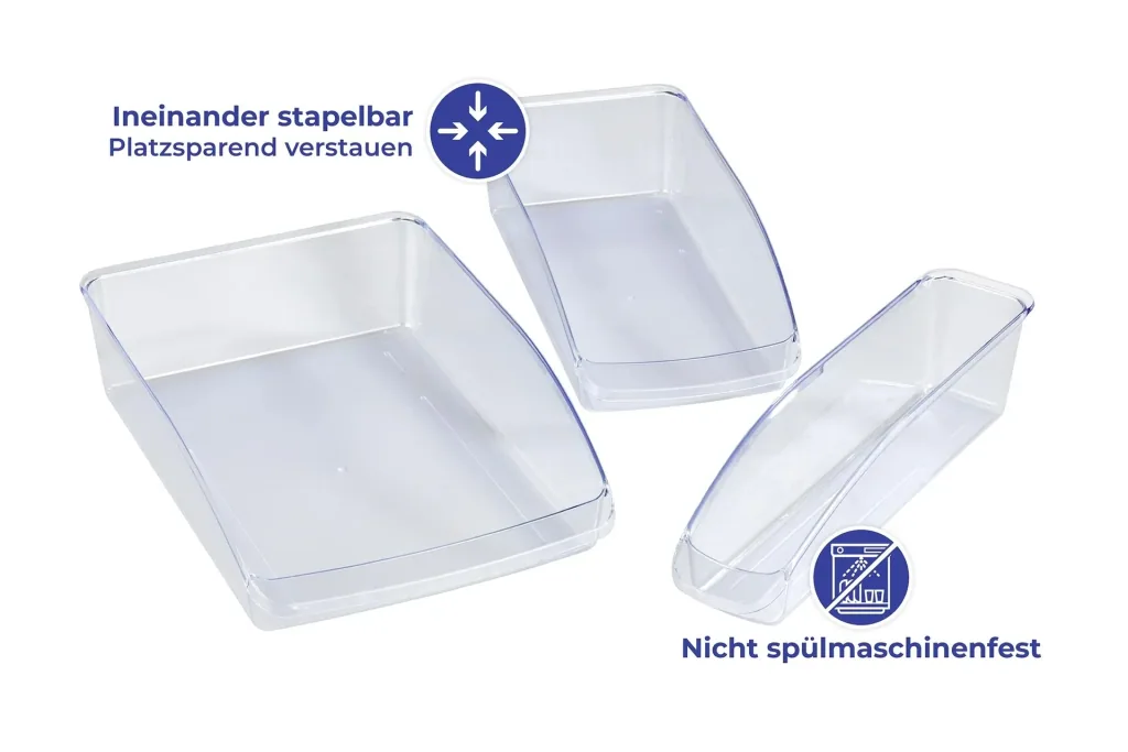 Refrigerator organizer set, 3 pieces