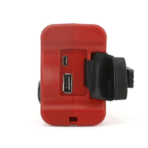 Portable solar crank radio with flashlight