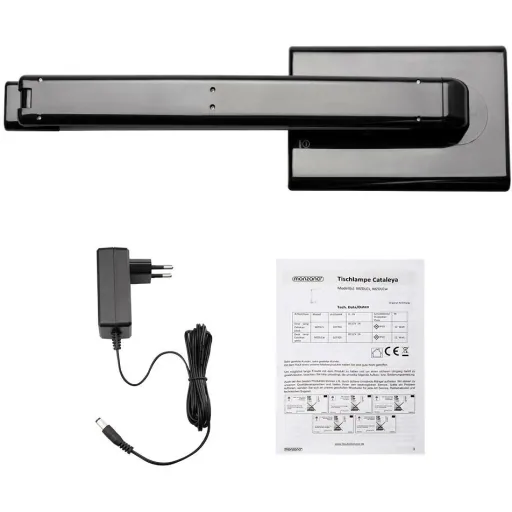 LED table lamp Cataleya black 42cm