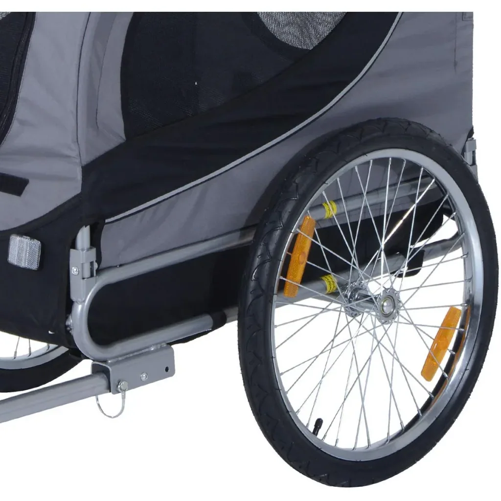 Bicycle trailer for dogs grey