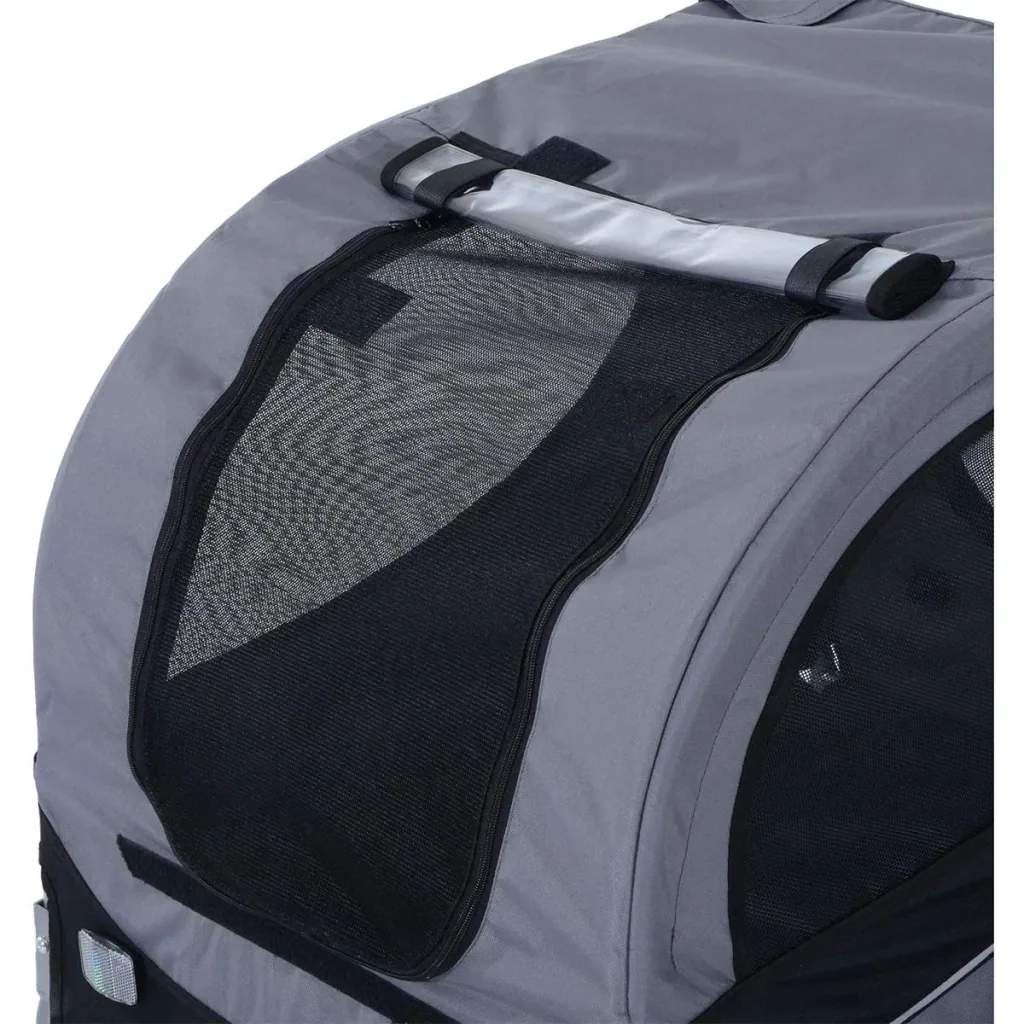 Bicycle trailer for dogs grey