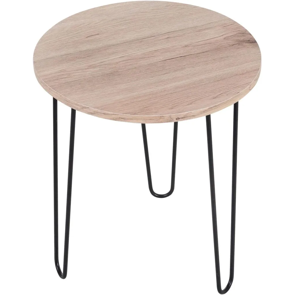 Round side table