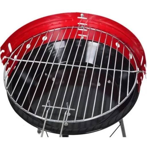 Vargan Charcoal Grill Ø33 cm - Half Open - Black/Red