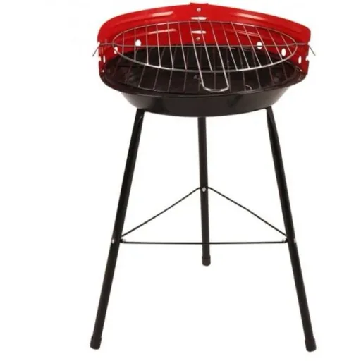 Vargan Charcoal Grill Ø33 cm - Half Open - Black/Red