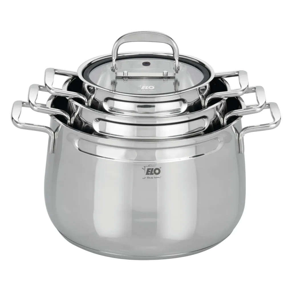 "Mystery" 6-piece stainless steel cookware set