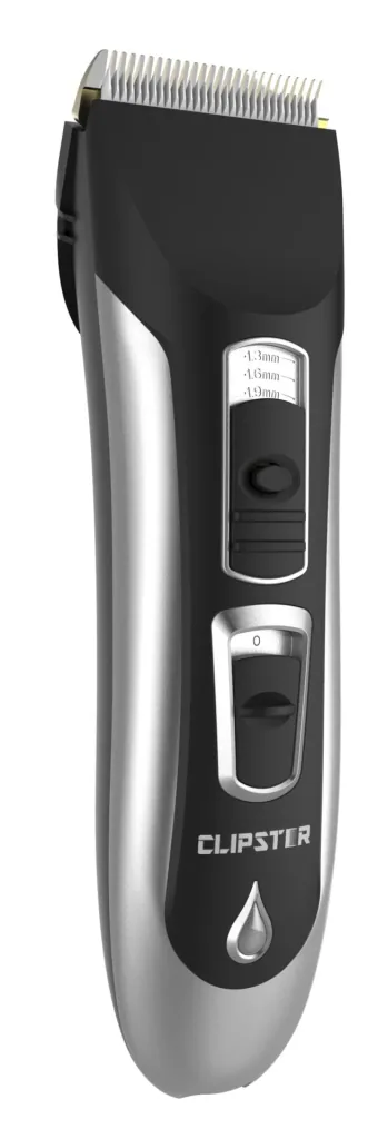 Cordless clipper DropiX waterproof, including accessories