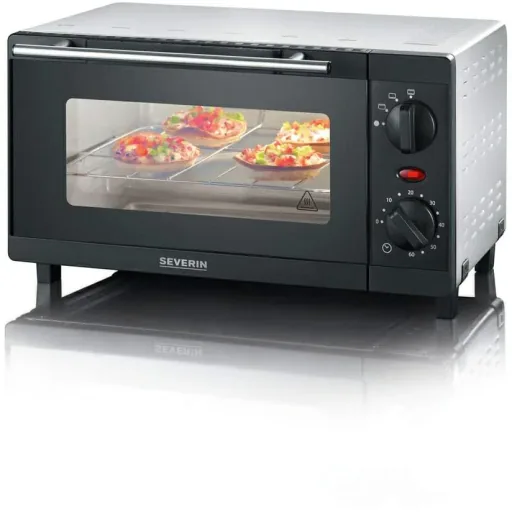 Mini oven - 800 watts - black/silver
