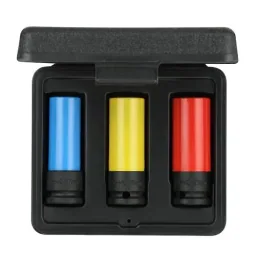 Impact wrench socket set 1/2 3-piece