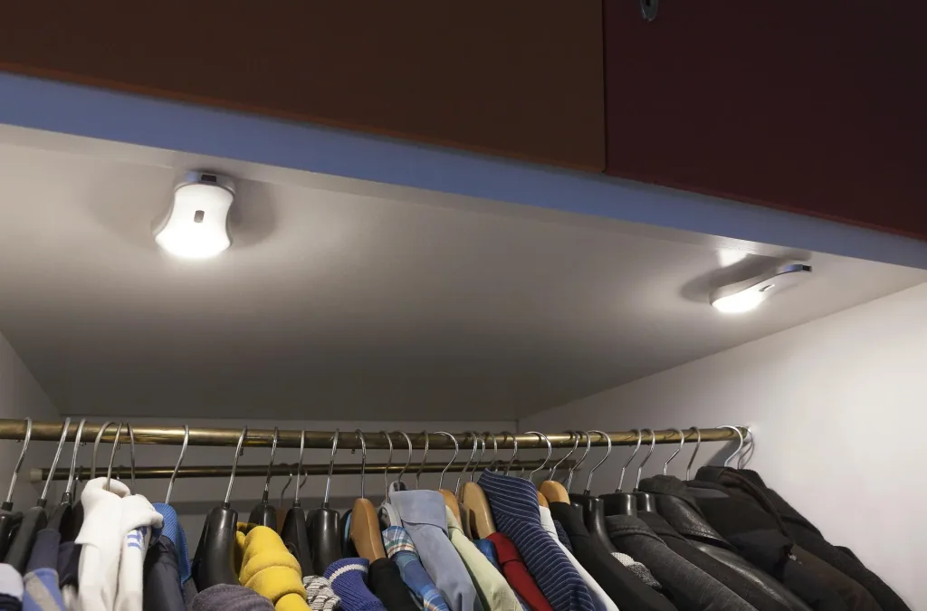 LED furniture light with sensor, set of 2