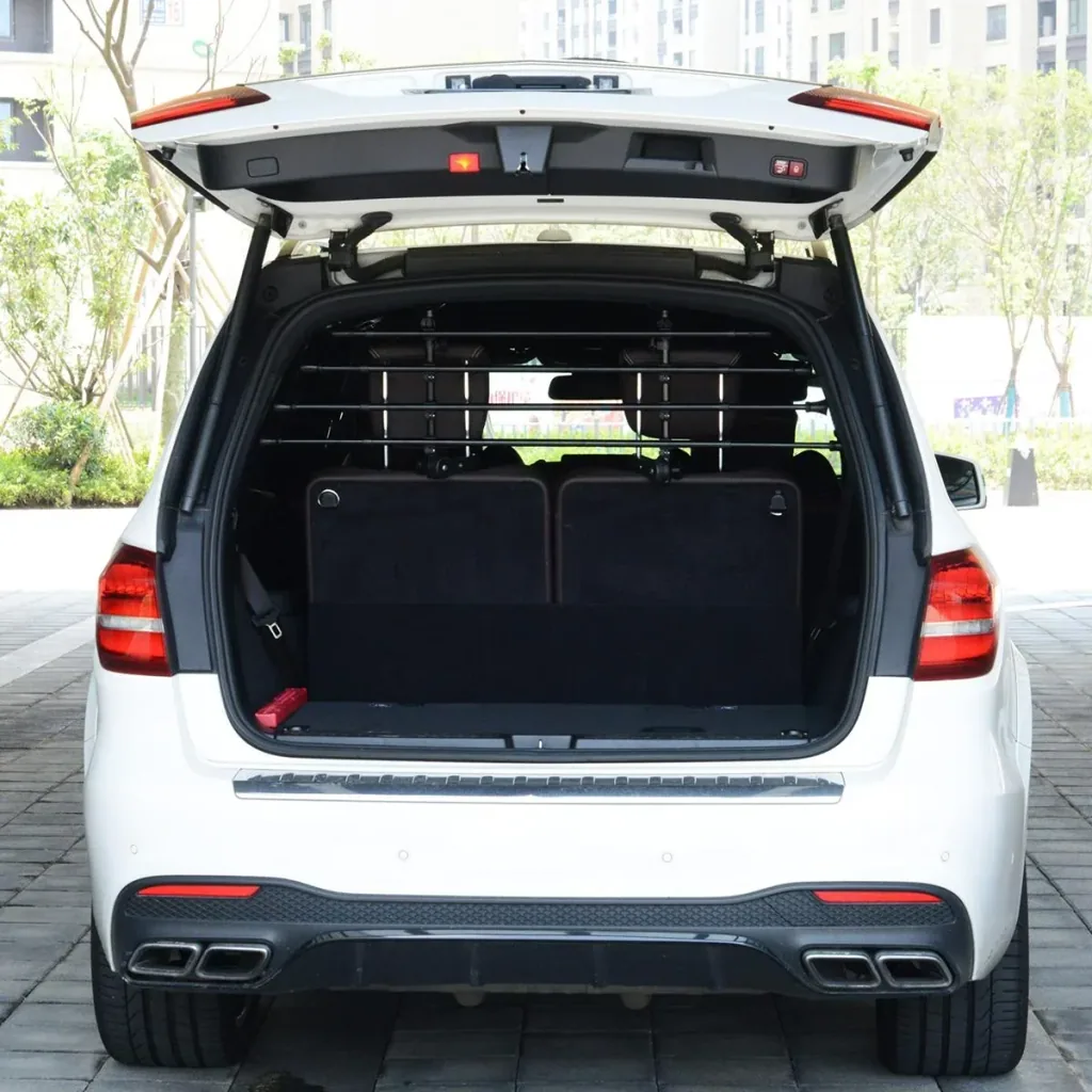 Adjustable black dog guard