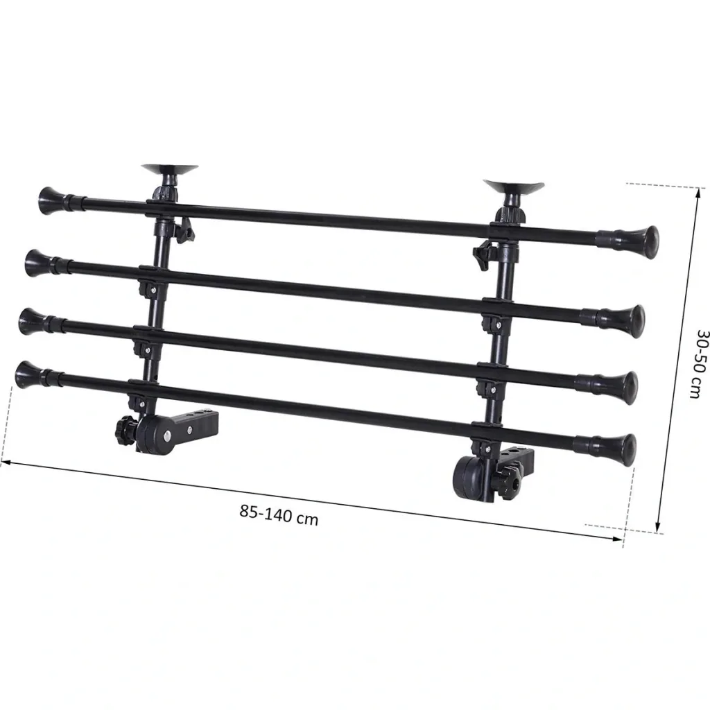 Adjustable black dog guard