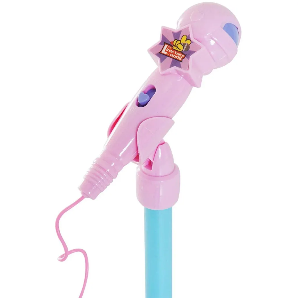 Children's microphone stand microphone flashing lights pink