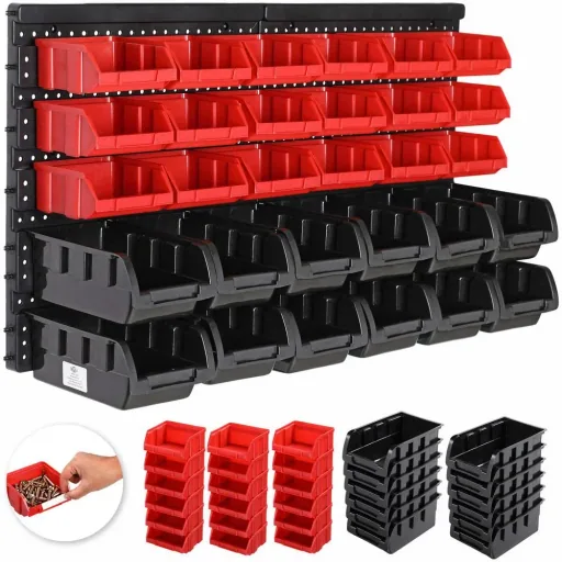 Mancave wooden workbench WITH Deuba tool wall set of 2