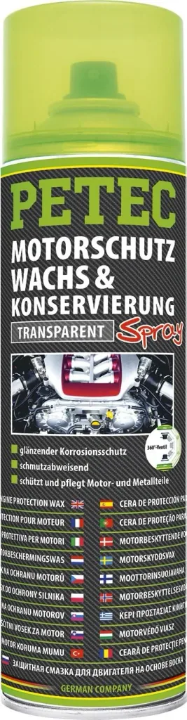 Engine protection wax & preservation spray