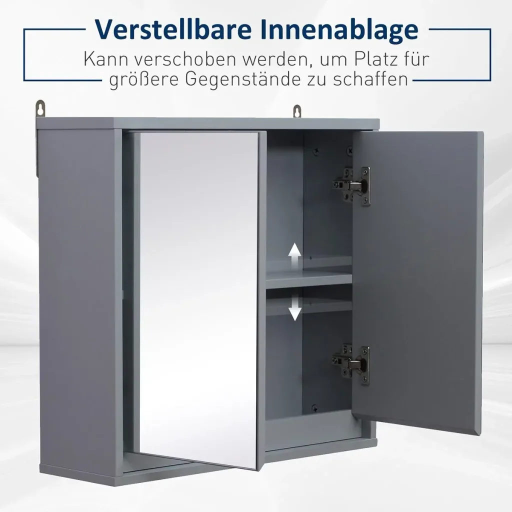 Mirror cabinet gray