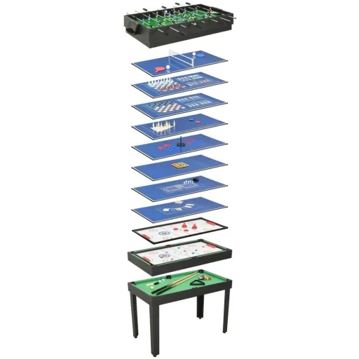 Multi-Playtable 15-in-1 121x61x82 cm black