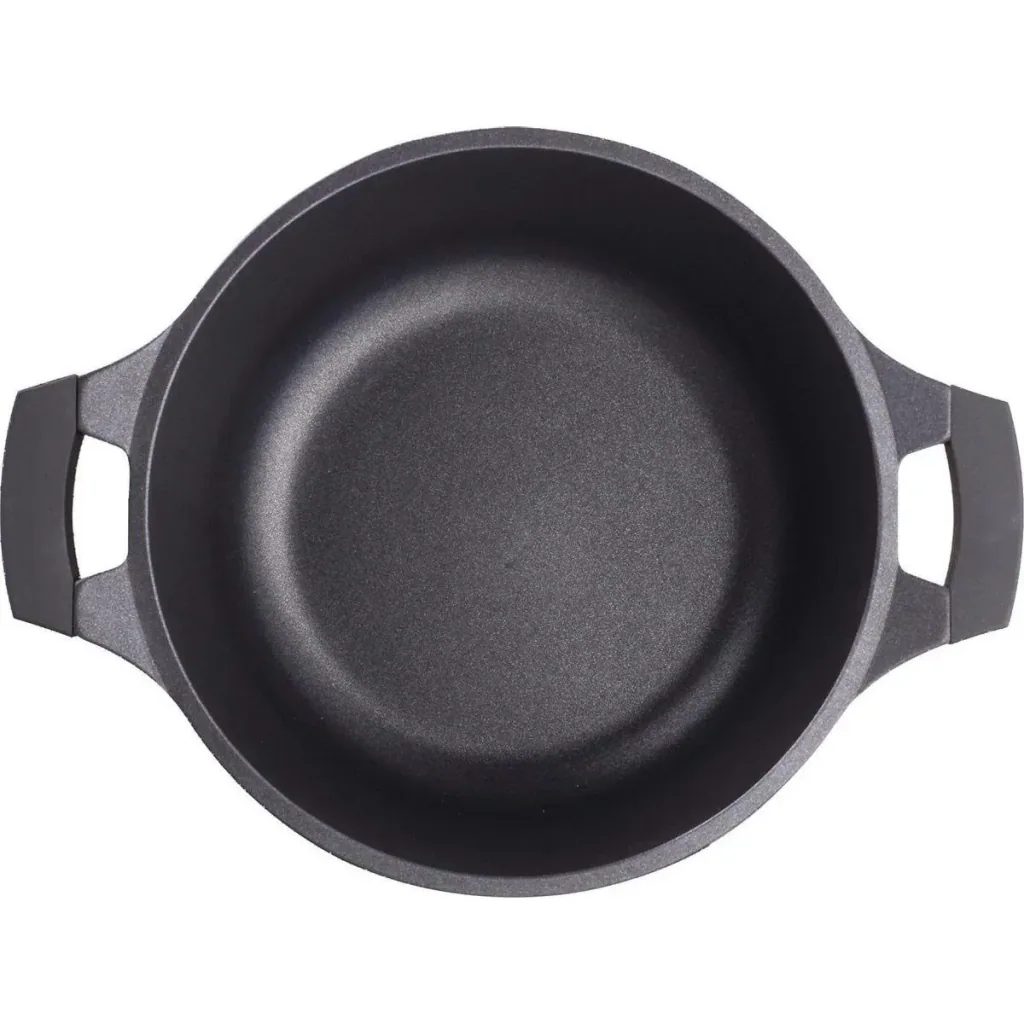 Casserole dish - with glass lid - 28 cm - Black