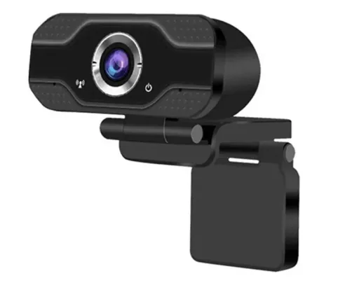 Webcam with 2 megapixel sensor, built-in microphone and monitor clip