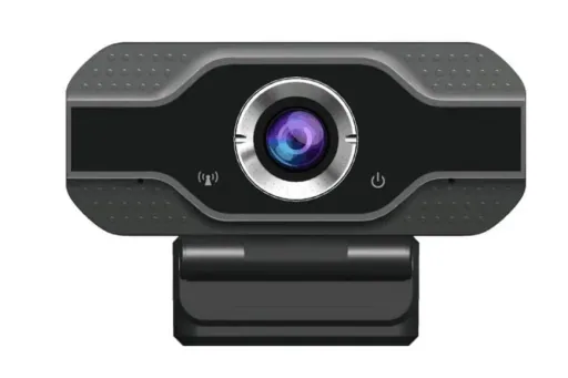 Webcam with 2 megapixel sensor, built-in microphone and monitor clip