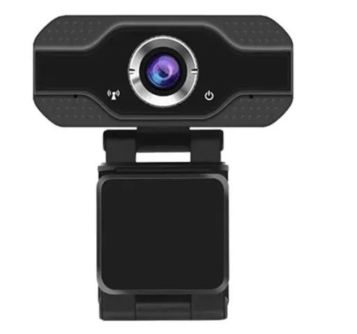 Webcam with 2 megapixel sensor, built-in microphone and monitor clip