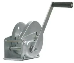 Handbrake winch BHW-1800, Max. lifting capacity / pulling force lowest (1st) layer: 820 daN, incl. 20 m rope with SOB hook