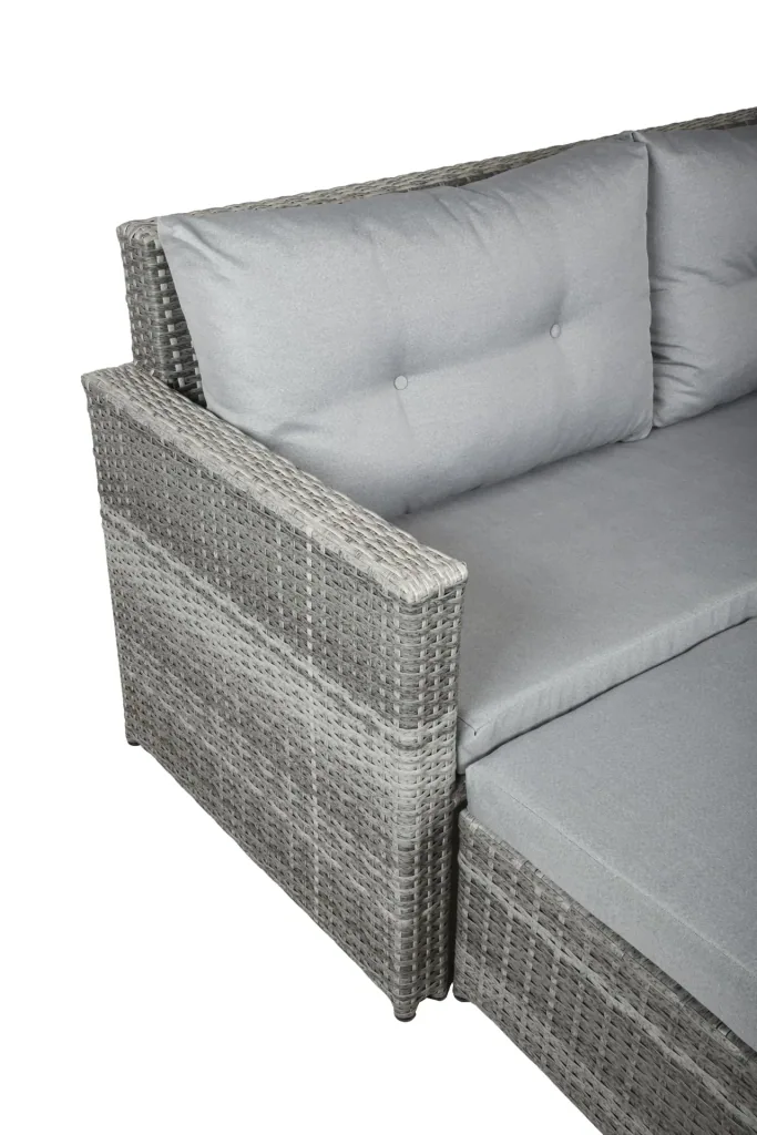 Lounge sofa MALTA, aluminum, plastic mesh semicircular 8 mm
