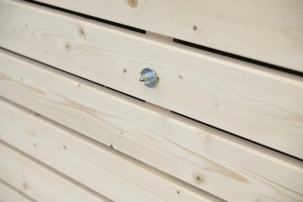 Verhoogde moestuinbak Asket M, 110×70×90 cm, Natuur – Vurenhout, rugvriendelijk