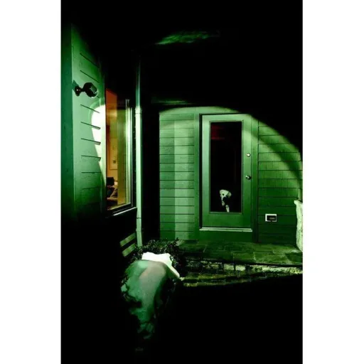 LED spotlight MB390 with motion detector, 2-pack, brown, 400 lumens, IP66