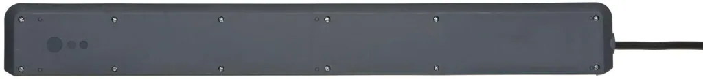 Secure-Tec 8-way power strip with 19,500A surge protection, grey