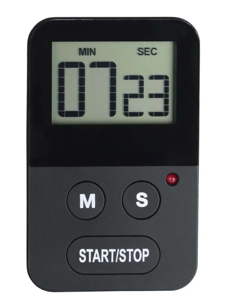 2 in 1 Digital Kitchen Timer, Magnetic, Black