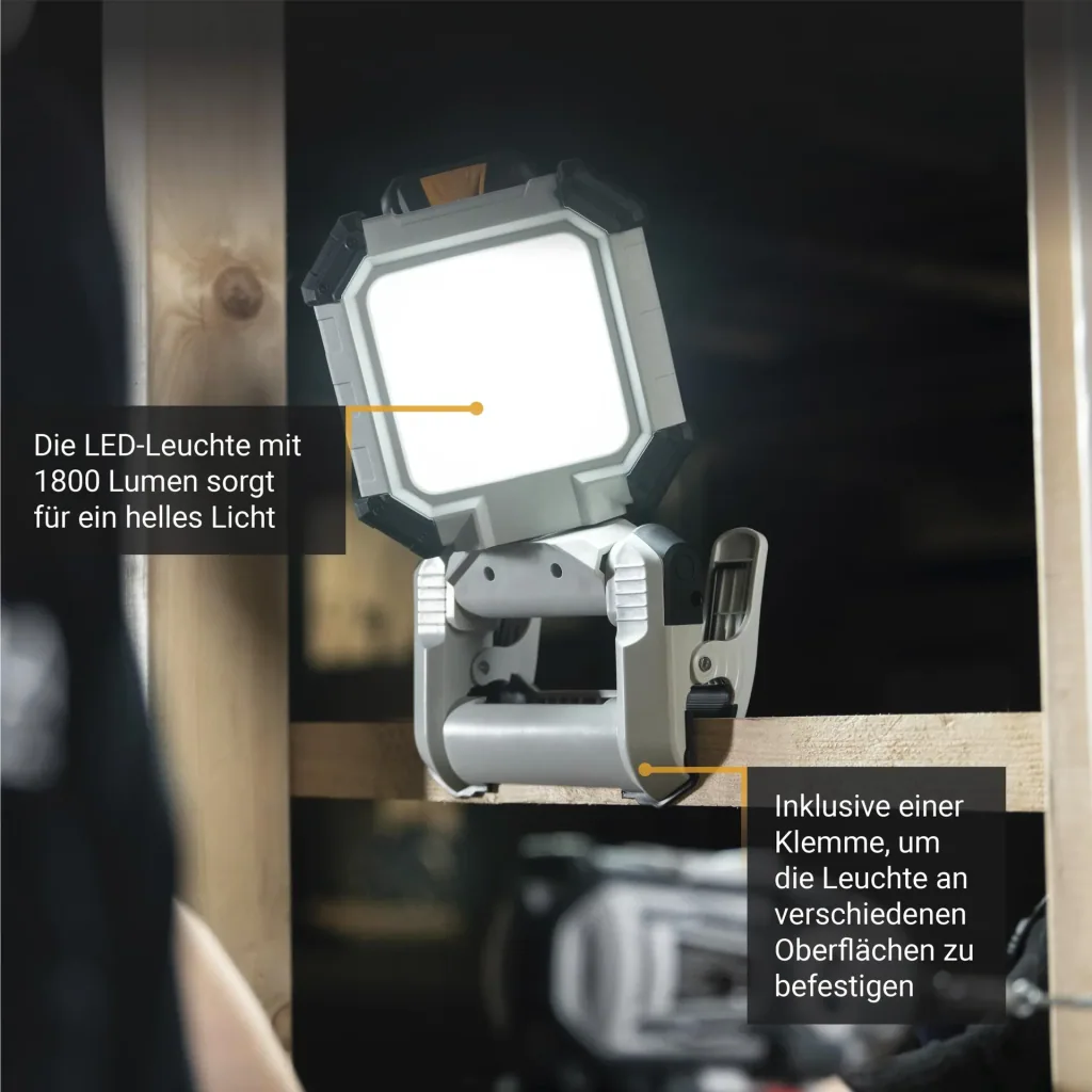 Maxxpack 18V accusnoerloze LED-werklamp (zonder accu en lader)