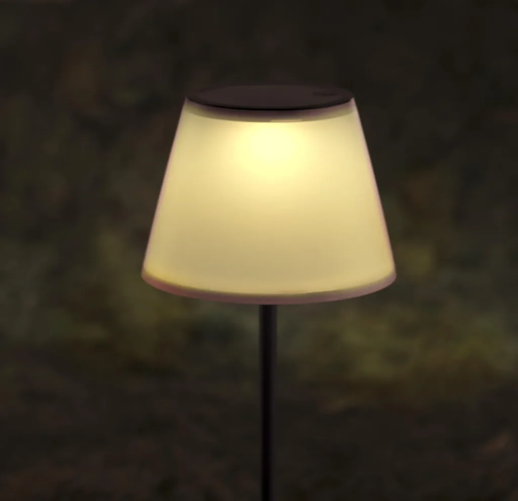 Solar garden light 2in1 in warm white and color change