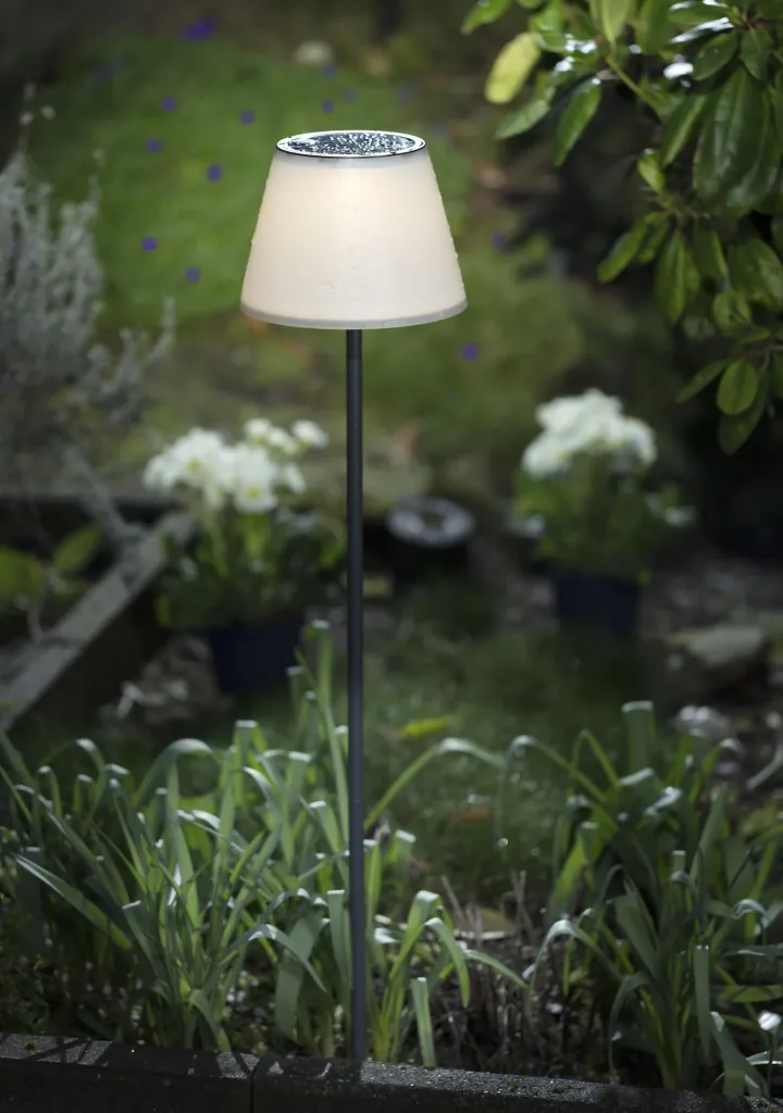 Solar garden light 2in1 in warm white and color change