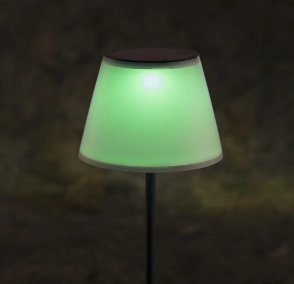Solar garden light 2in1 in warm white and color change