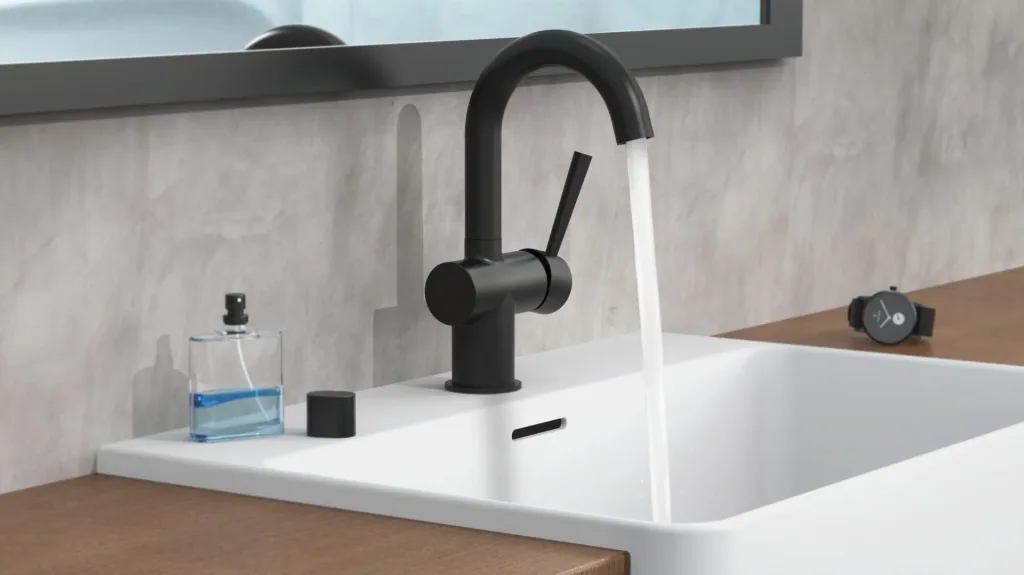 Wash basin mixer "CORNWALL", matt black