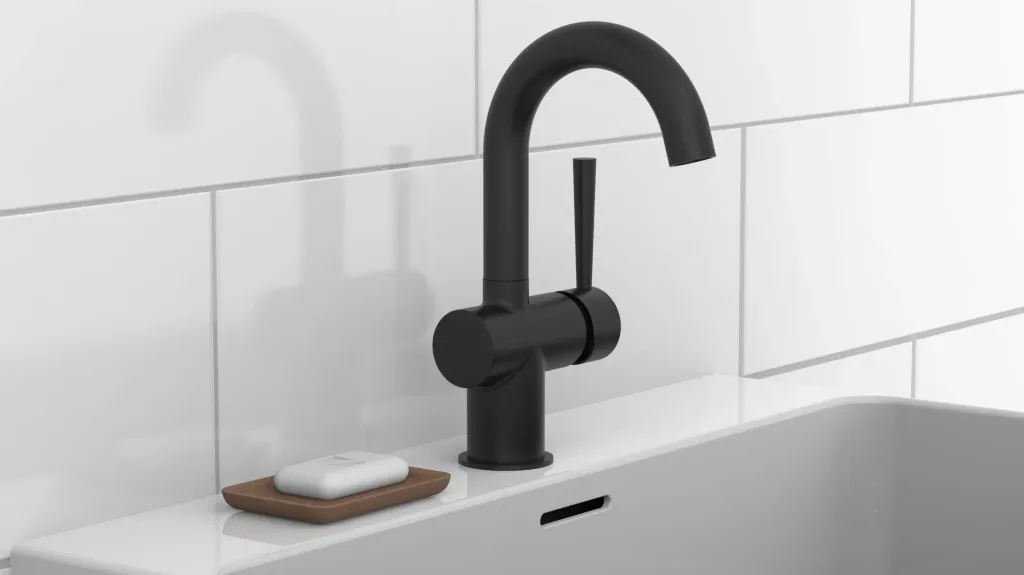 Wash basin mixer "CORNWALL", matt black