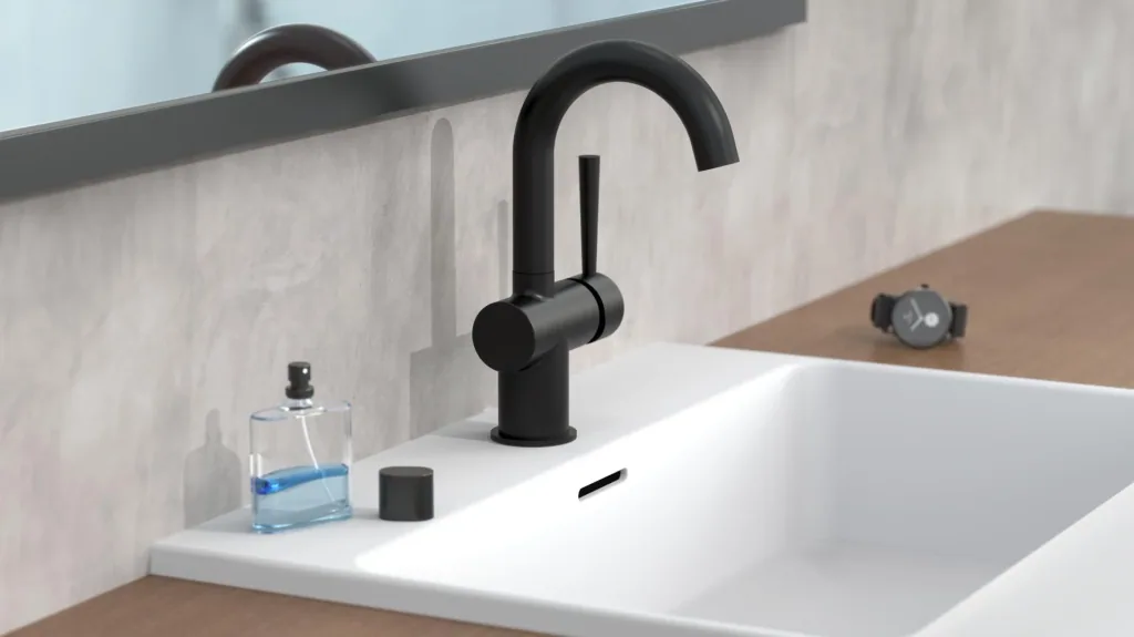 Wash basin mixer "CORNWALL", matt black
