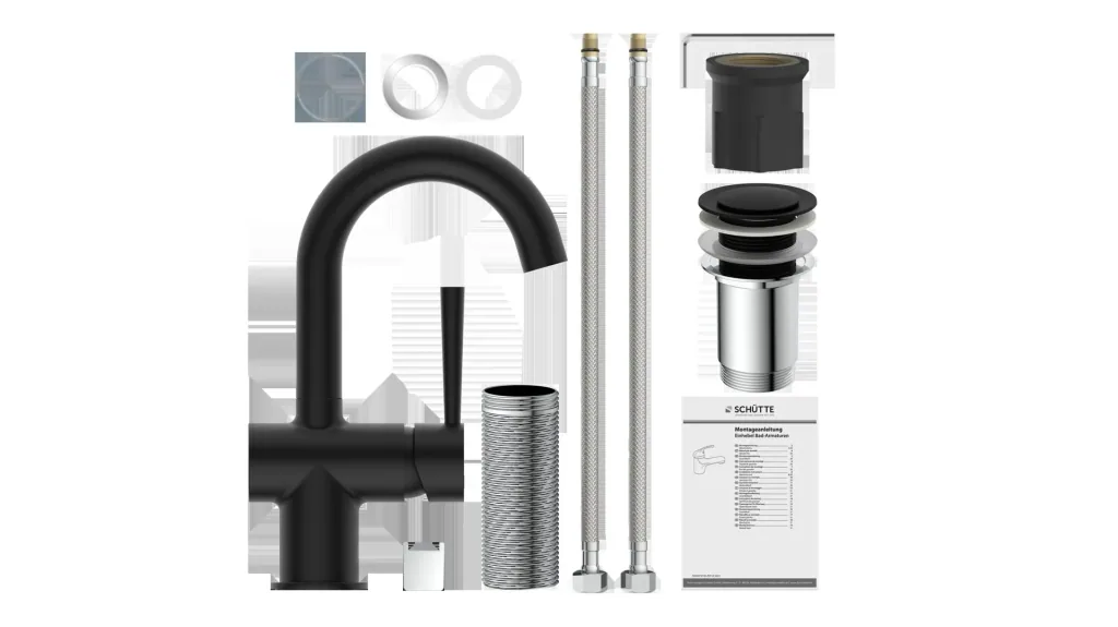 Wash basin mixer "CORNWALL", matt black