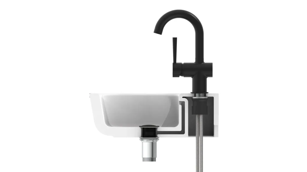 Wash basin mixer "CORNWALL", matt black