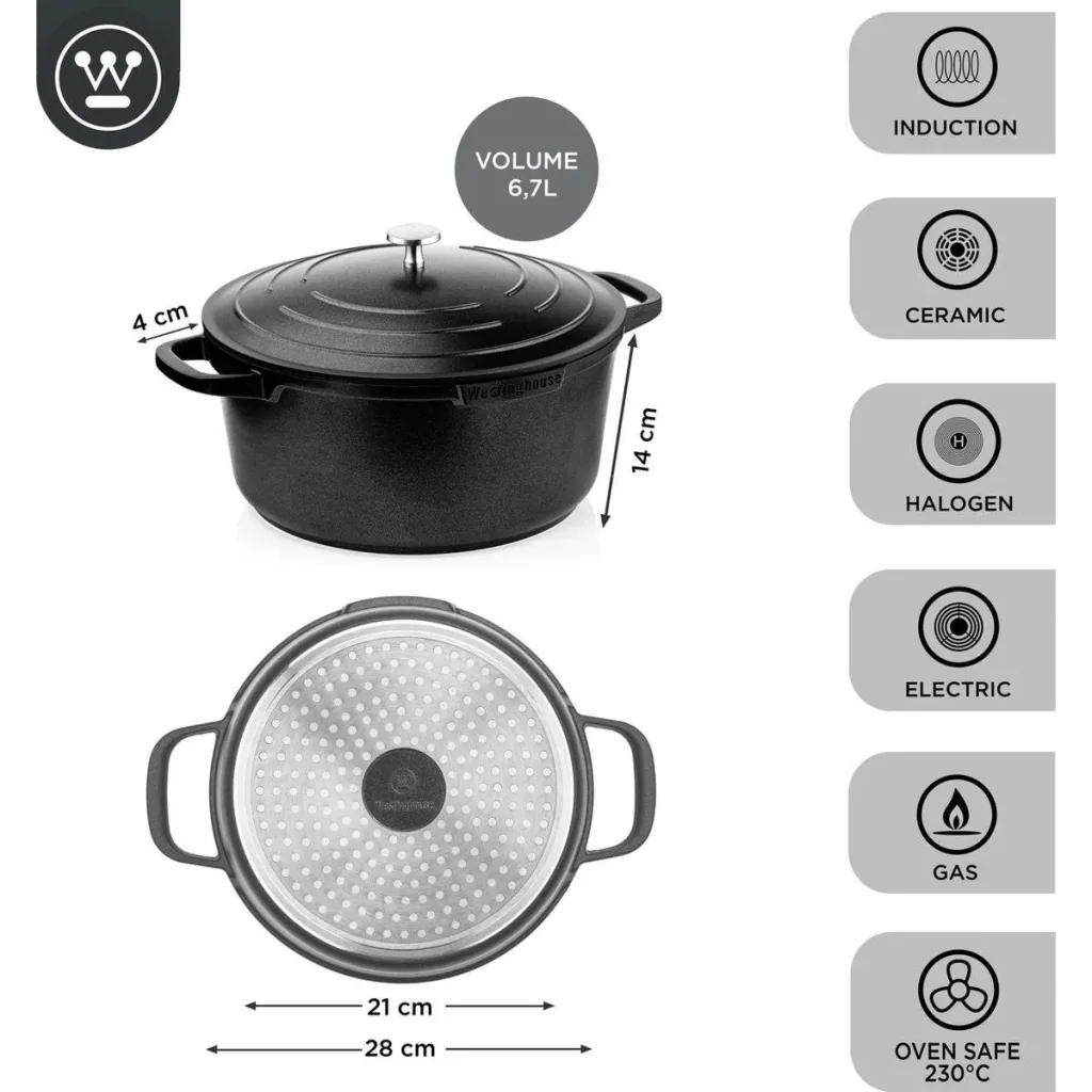 Performance Series Casserole Dish - Oven Safe Cookware - 28 cm - Black