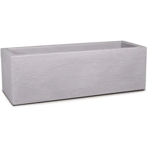 Planter polyrattan look anthracite 60x25x46cm