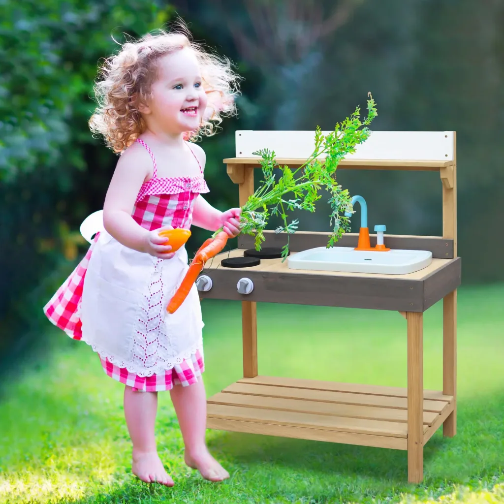 Pink Sand & Water Play Kitchen Medium