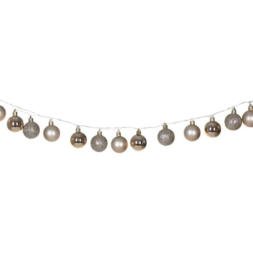 Christmas lights balls 40-LED - Champagne - 2m and Perel Smart home Wifi plug- Android & IOS