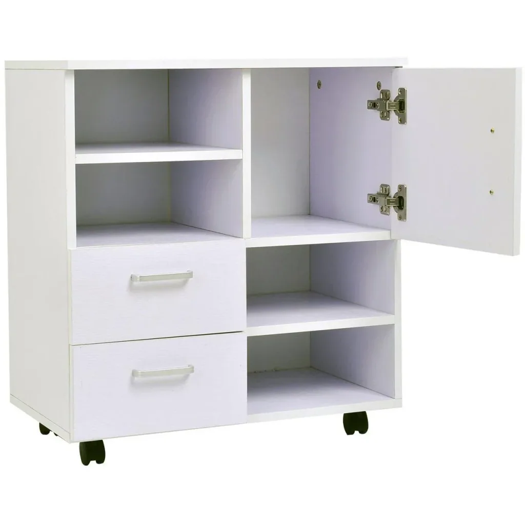 Mobile chest of drawers sideboard multi-purpose cabinet
