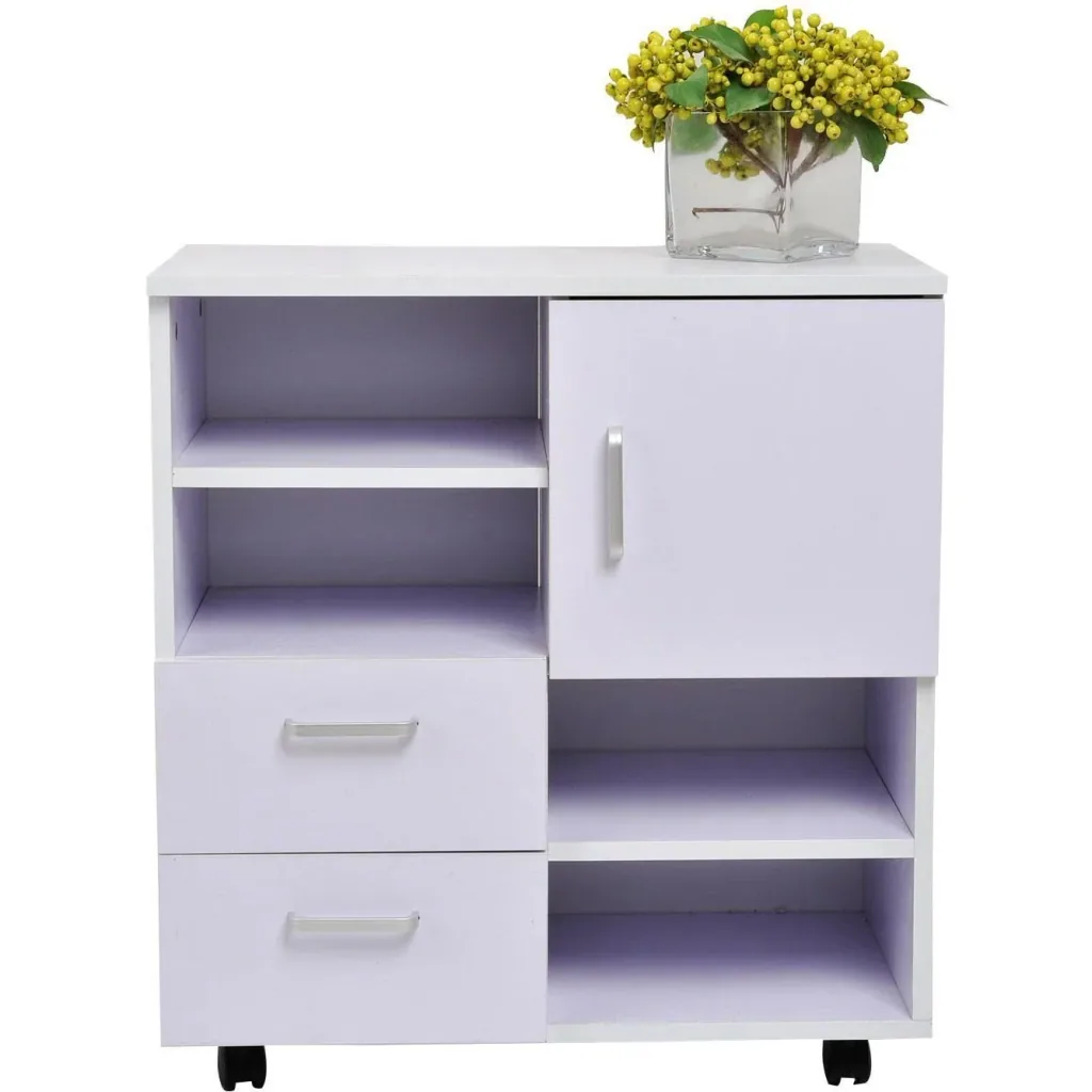 Mobile chest of drawers sideboard multi-purpose cabinet