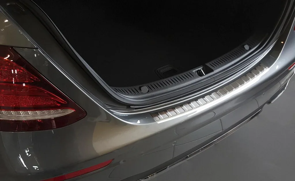 Stainless steel loading sill protection for Mercedes E Class W213 Sedan, built from 2016>