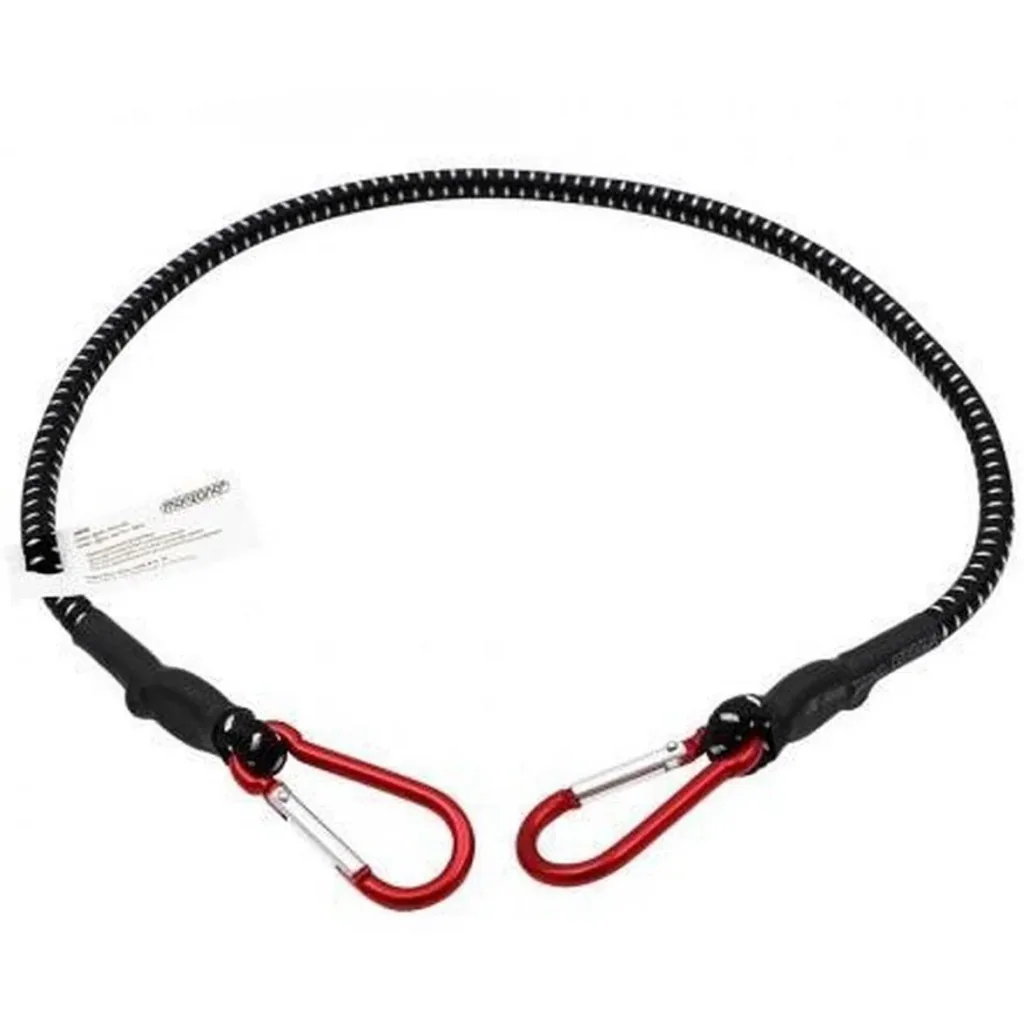 Quick-release ties with carabiner 80 cm x 10 mm - set of 2 - 80 cm