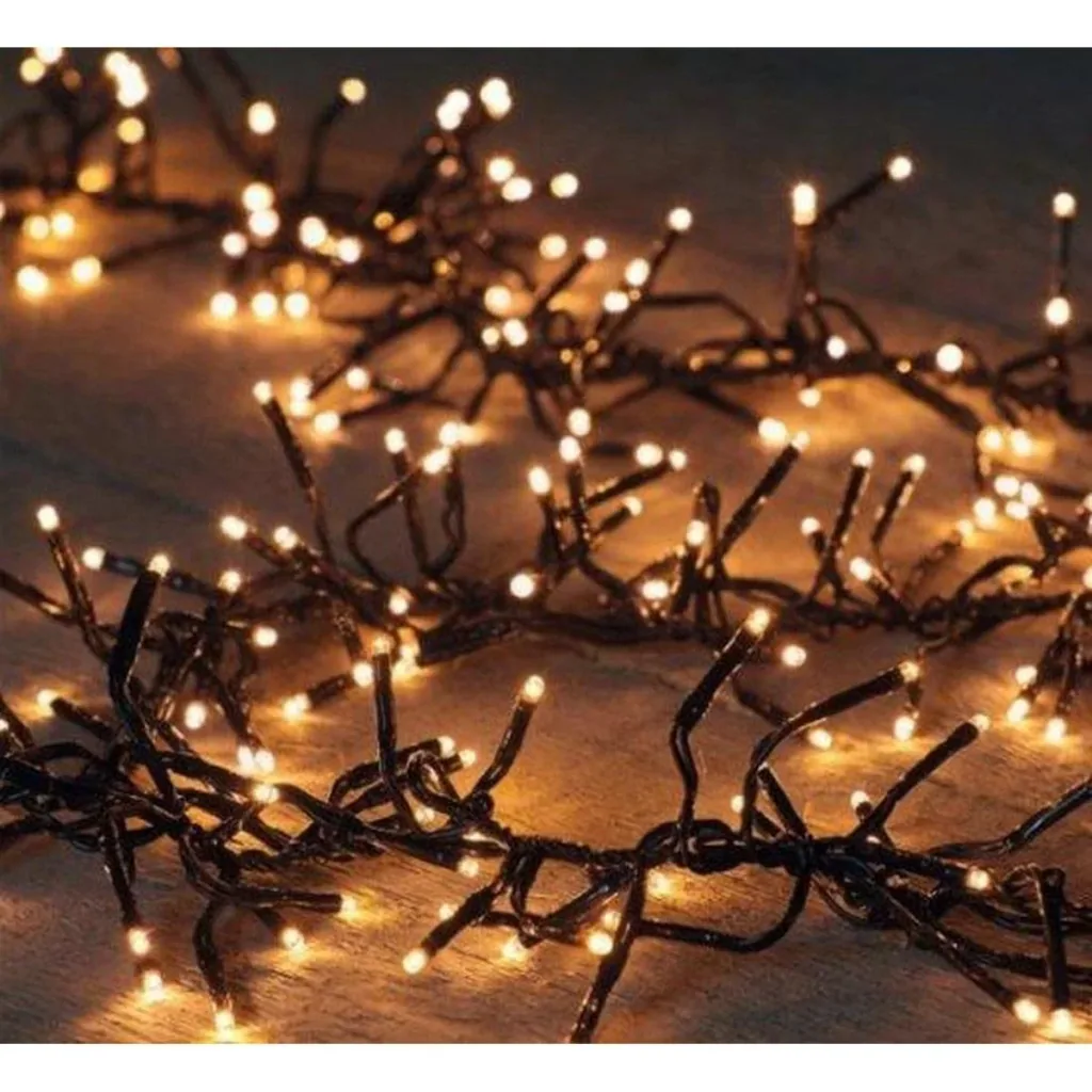 Christmas lights Snakelight 1000 LED - 40 meters - warm white - Microcluster