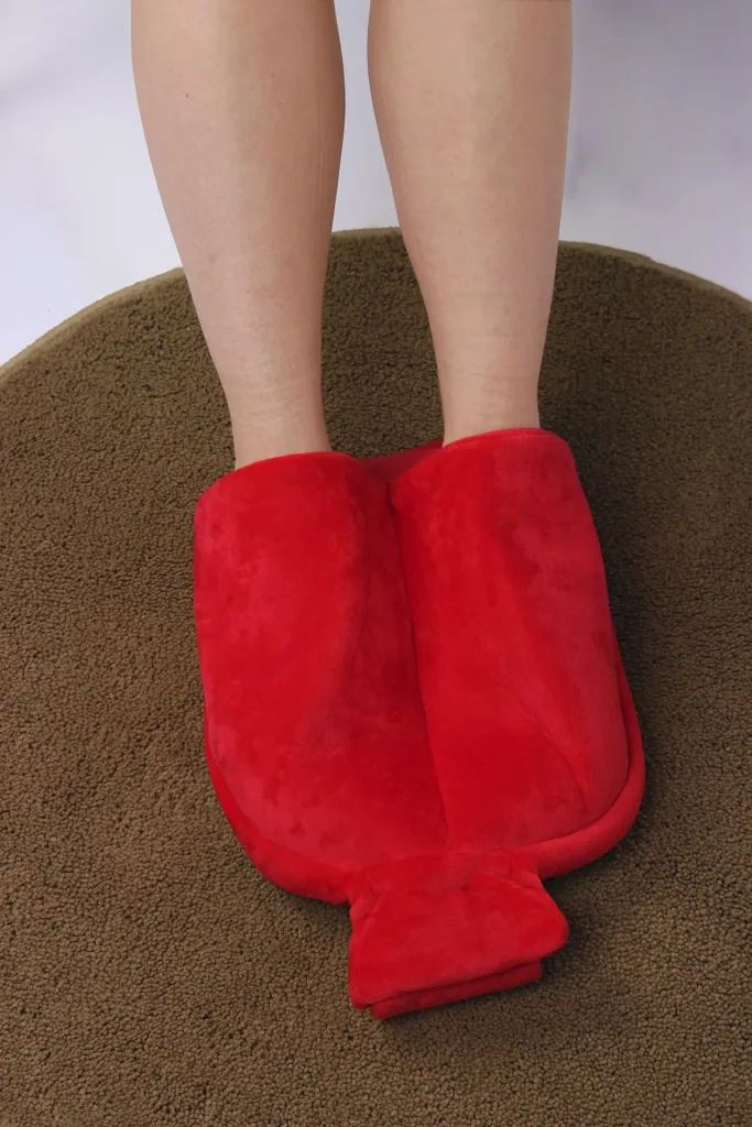 Foot warmer including hot water bottle